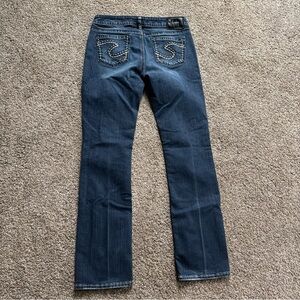Women’s 29/33 Silver Aiko Blue Straight Leg Jeans Classic Style